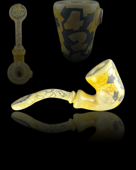 The Glass Scribe x Kirkland Glassworks Sherlock Pipe